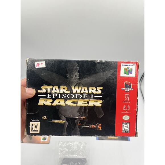 Nintendo 64 - Star Wars Episode 1: Racer w/ Insert & Protector - Complete/CIB - Picture 7 of 16
